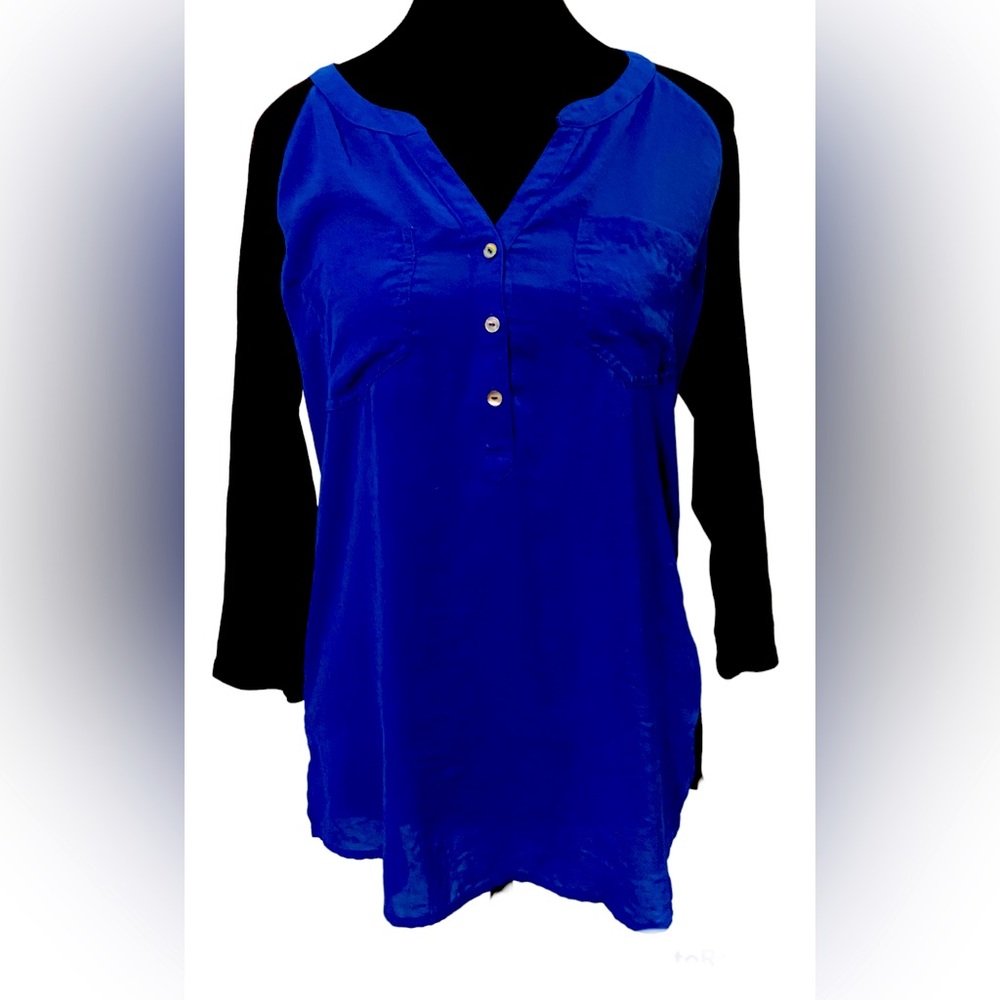 Express Royal Blue & Black Dress Shirt!